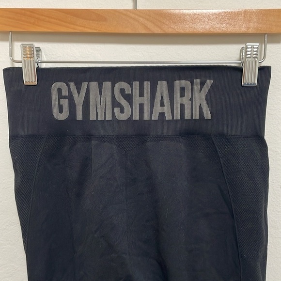 Gymshark Black Logo Leggings Size Medium - Picture 5 of 7
